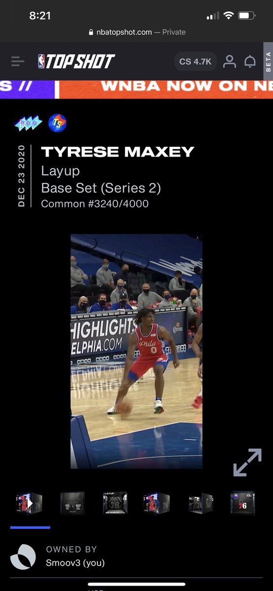 I’m in a giving mood. How does a gaveaway of a NBA TopShot Rare Thowdown pack or a Tyrese Maxey 4k moment?
1. Like/RT and tag 2 friends
2. Follow me and @BatBxnditsNFT 
3. Join discord and comment in general what you want to win. discord.gg/WhVSvtwJ

Winner announce 72hrs Go!