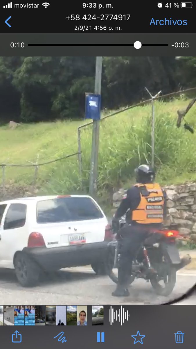 AvisVerde's tweet image. @PoliBaruta @darwingonzalezp  Vecinos del municipio Baruta han hecho reiteradas denuncias sobre dos parejas de funcionarios motorizados de la PNB, que circulan por el municipio y tienen azotada a la ciudadanía, deteniendo vehículos para extorsionar/robarles dinero. Urge acción !!