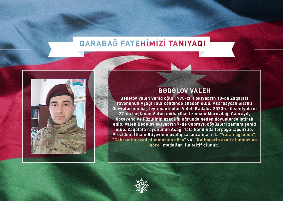 YAP_1992's tweet photo. QARABAĞ FATEHLƏRİMİZİ TANIYAQ! https://t.co/ZN2T94o9DP