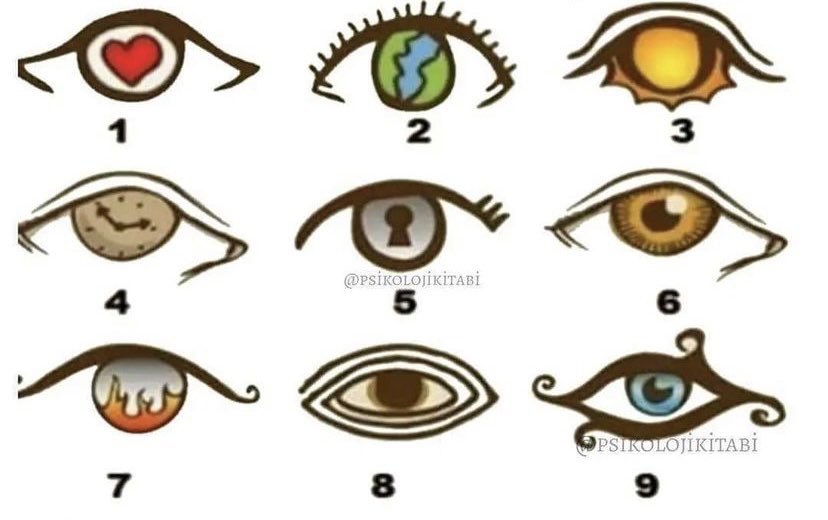 Psikolojik test! Hangi göz daha fazla dikkatinizi çekti?