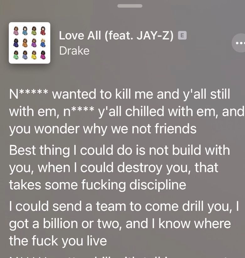 Drake – Love All Lyrics