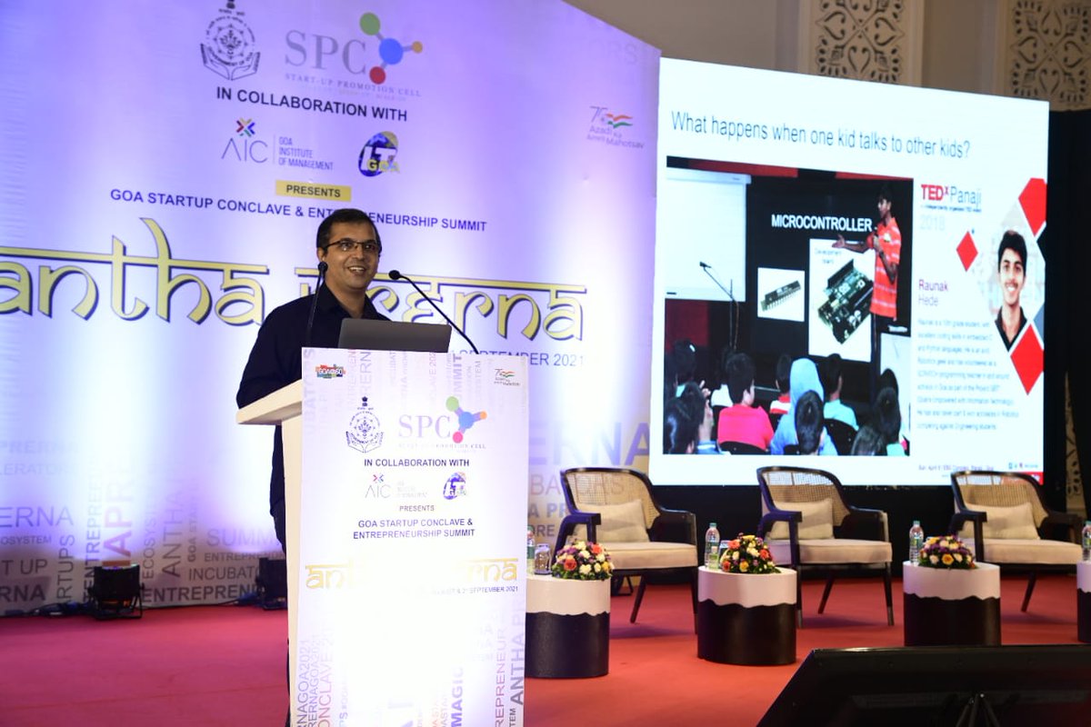 aicgim's tweet image. Mr. Anay Kamat, Member, Goa IT Professionals gave a comprehensive presentation on the Information Technology(IT) Scenario of Goa and how it can be used to enhance #GoaStartupEcosystem.