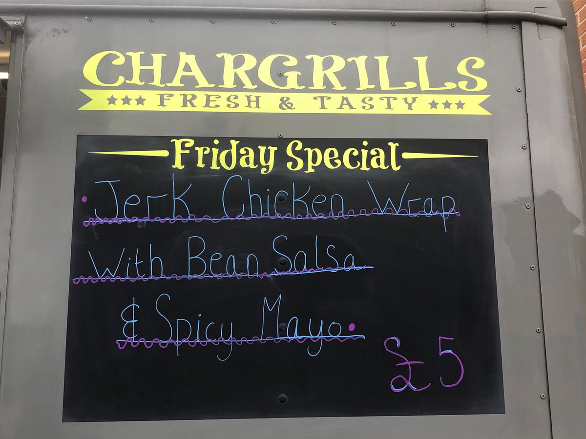 EChargrills's tweet photo. Friday special..,..
.
.
.
#fridayspecial #fridayfeeling #chargrills #windsor #vansittart #freshandtasty #goodfood #weekend #jerkchicken #chicken #salsa #homemadefood https://t.co/6y3BHDfpfA