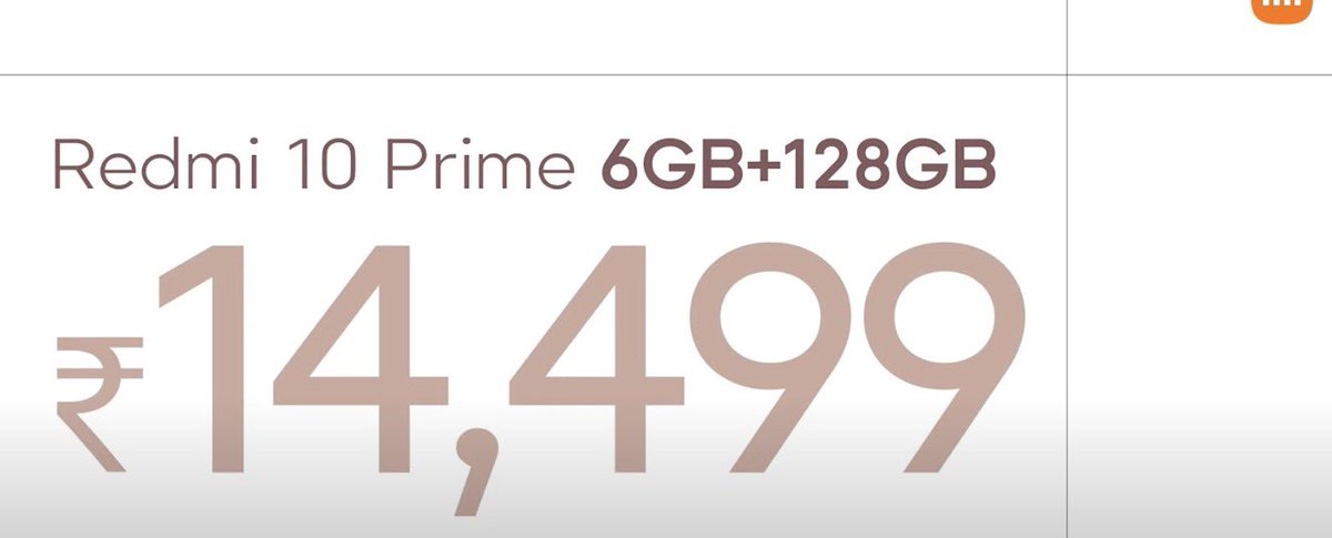 Gaddamvaasu's tweet photo. #Redmi10Prime  Pricing 
Additionally 750/- Discount With #HDFCCARDS #Redmi10PrimeQuiz https://t.co/SquNY0MRVd