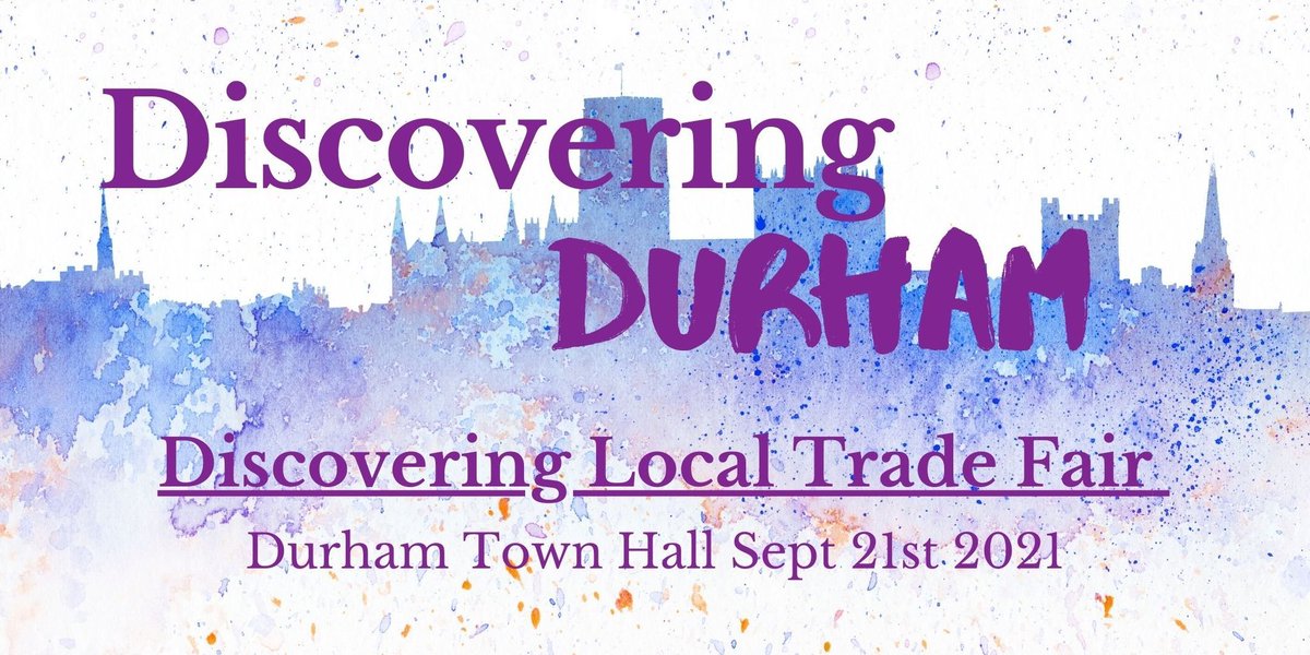 Join <a href="/DurhamDiscover/">DiscoverDurhamCIC</a> for their first local trade show and meet the best local producers from across the region. With product demonstrations, samples and an opportunity to make contacts.
Tues 21 Sept 10am-2pm at Durham Town Hall.
Book your tickets now bit.ly/2WjirGO
