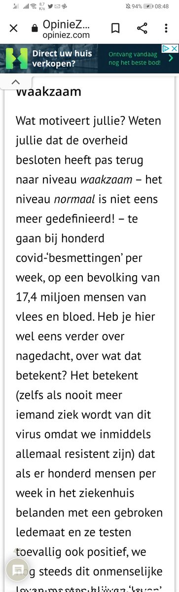 Dit schreef ik op 16/3.