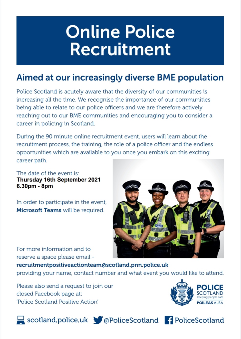 Police Scotland Western Isles on X: &ldquo;Police Scotland are hosting a 