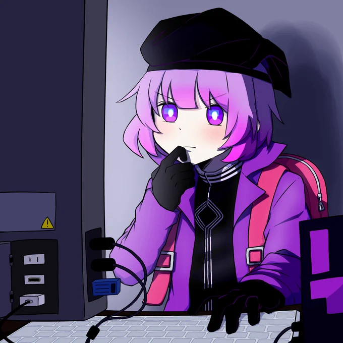 リクエストいただいた盗賊のシニチャンです!機材系詳しくないからとりあえずいろいろ配線繋げてた… 