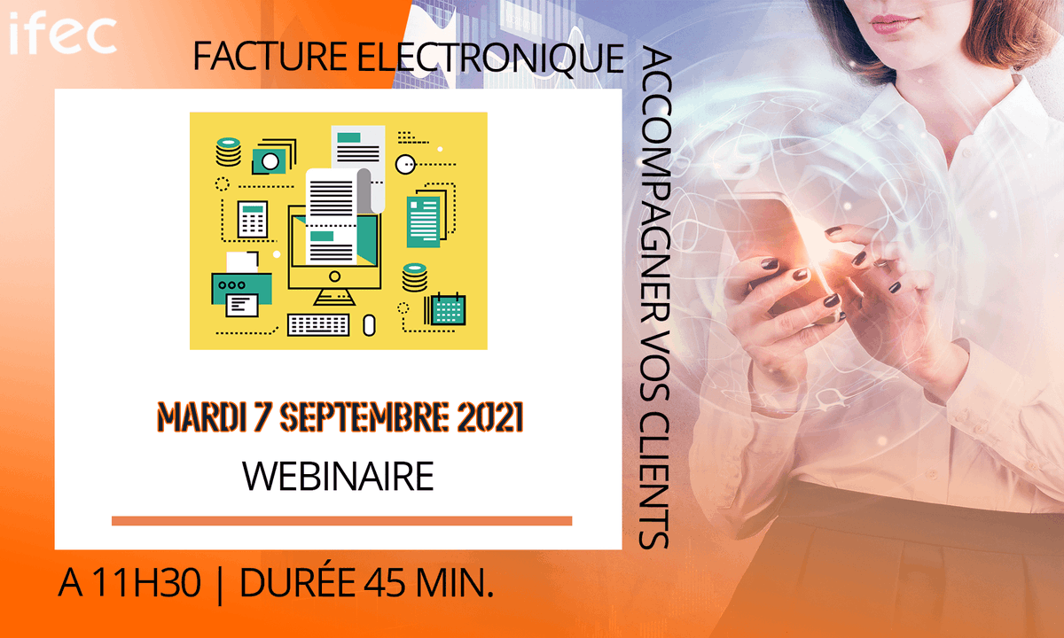 IFECsyndicat's tweet photo. 🟠🔵Gestion Commerciale avec Factur-X et QR Code | 📌WEBINAIRE de Rentrée #SaveTheDate
🚀En savoir + et vous inscrire : https://t.co/OIYWpagpKU
💥Facture Electronique : Comment bien accompagner vos clients face à cette obligation réglementaire ?
#NetExcom 📆7 septembre à 11h30 https://t.co/4OlhgEoPob