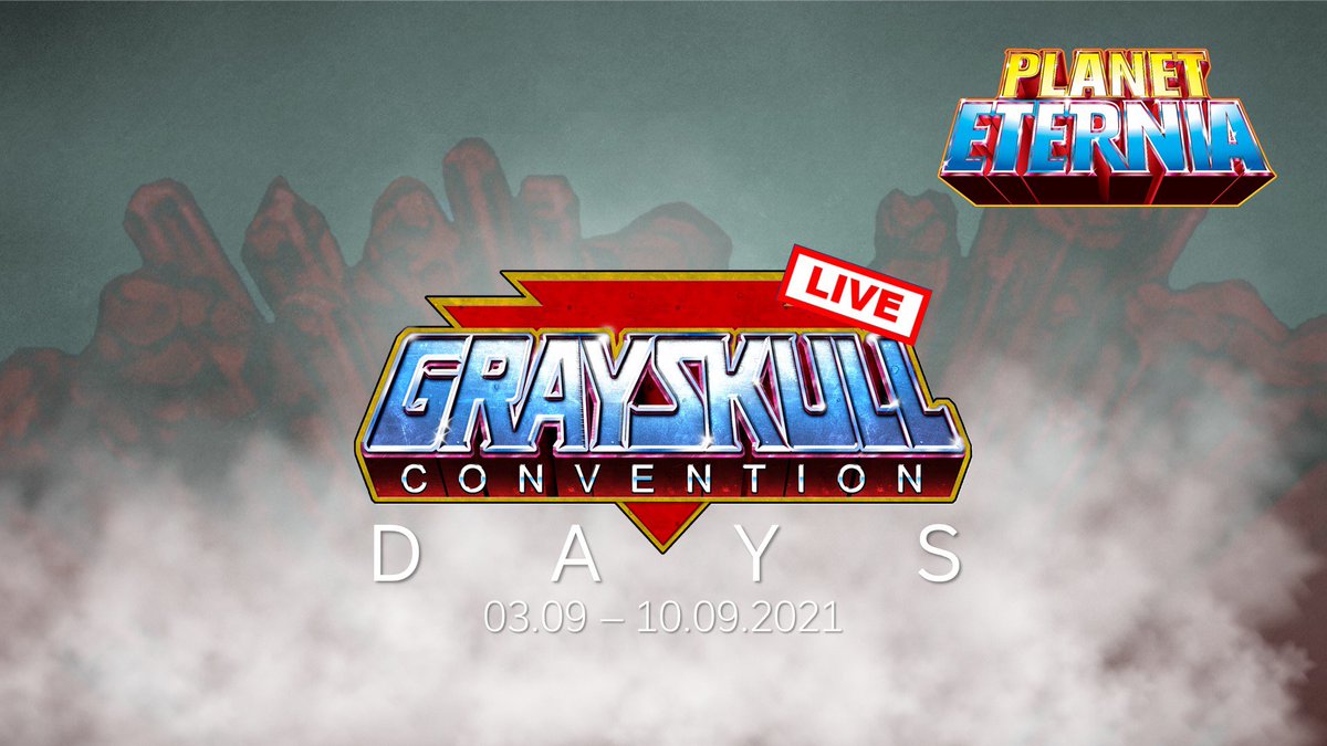 PlanetEternia's tweet photo. #GrayskullConventionDays auf PlanetEternia - sieben Tage #MotUtainment!

Die #GrayskullCon2021 öffnet heute in Lennestadt ihre Pforten. In den kommenden sieben Tagen erwarten dich zahlreiche LIVE-Videos von und über die #GrayskullCon: https://t.co/oPkN0UKszg #GemeinsamMehrPower https://t.co/7ajkets4oM