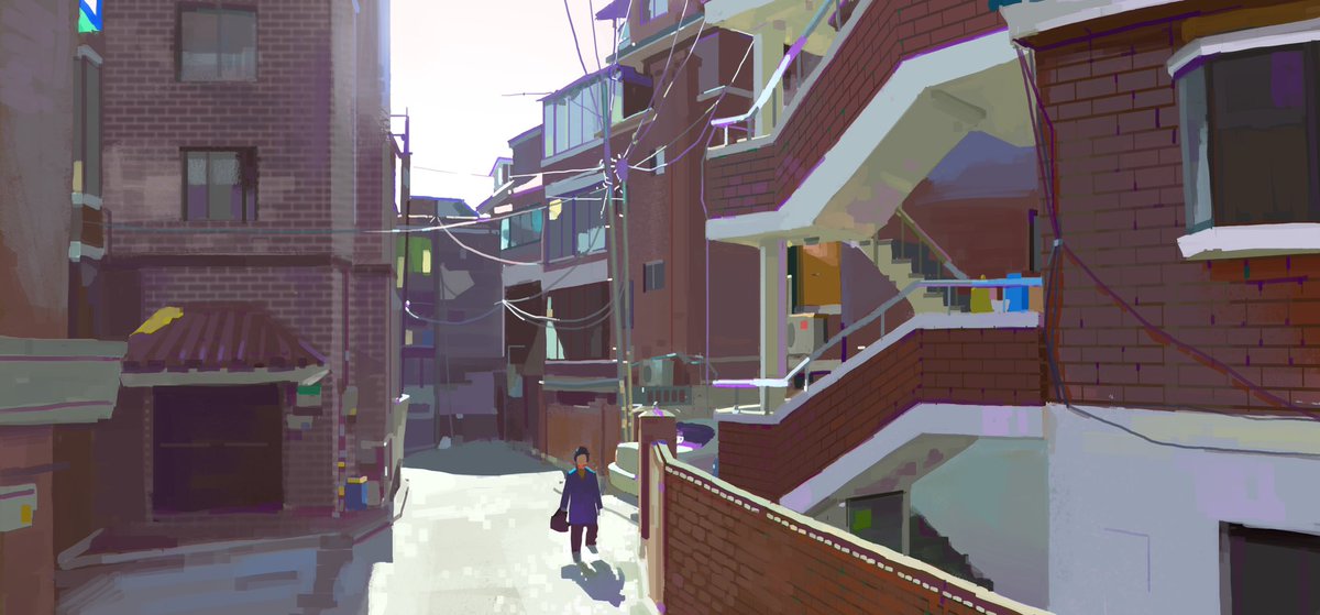 YeonjiRhee_art's tweet image. Plein air study_005
Korea street

Base - green
Main - purple/ red
