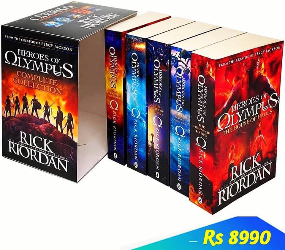 RjArivu's tweet photo. The 'Heroes of olympus complete collection (5 book slipcase)’ is a set of 5 books that will grip the readers thanks to its engaging storytelling and unique narration.
#soCunebooks #OnlinesoCunebooks #On_hand_delivery #Fastest_service #Reasonable_price https://t.co/4jv1s2cY7F