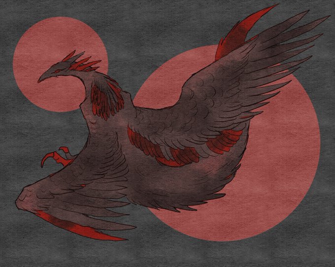 赤い鳥のtwitterイラスト検索結果