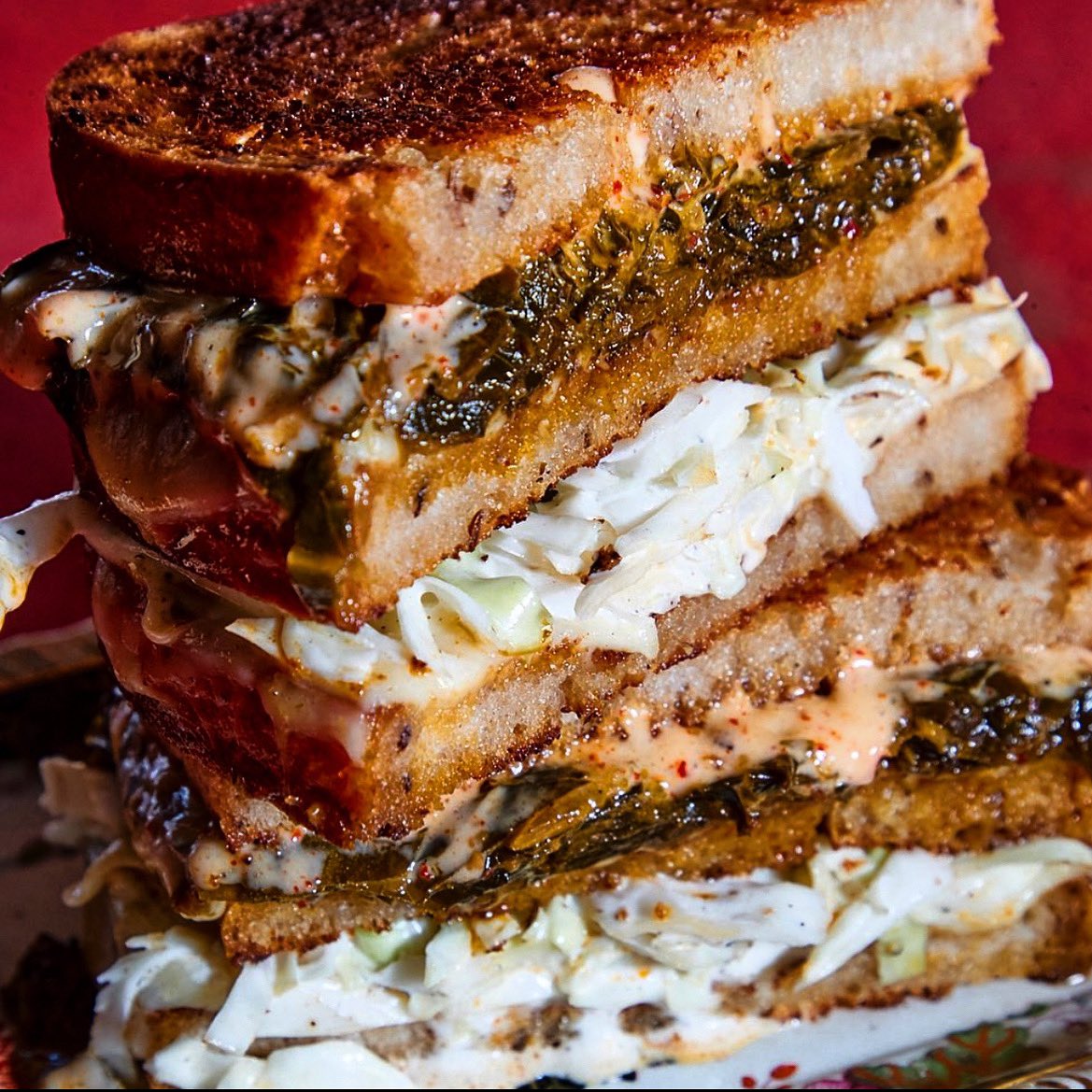 wrightrev's tweet image. Slinging @TurkeyandWolf collard green melts @FIVEtuscaloosa for lunch tomorrow for Hurricane Ida relief. Making Bbq pork plates with @bohicks @DruidCityBrew for dinner also for Hurricane Ida relief. Coke eat some food.