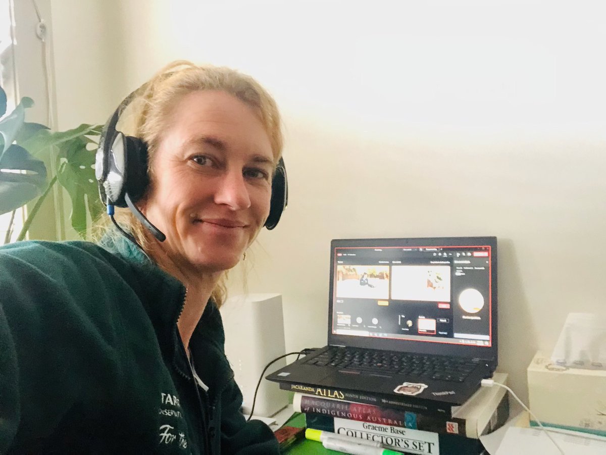 KerryAtTaronga's tweet photo. Titled: What I never knew I would do in the Zoo!!
Producing Zoo Virtual Encounters from home!!
My days at @EdithCowanUni at WAAPA at learning about TV and Film Production pays off…. 20 years later!!
#waapa #producingstuff #taronga #virtualanimalencounters https://t.co/7q2rFll4qo