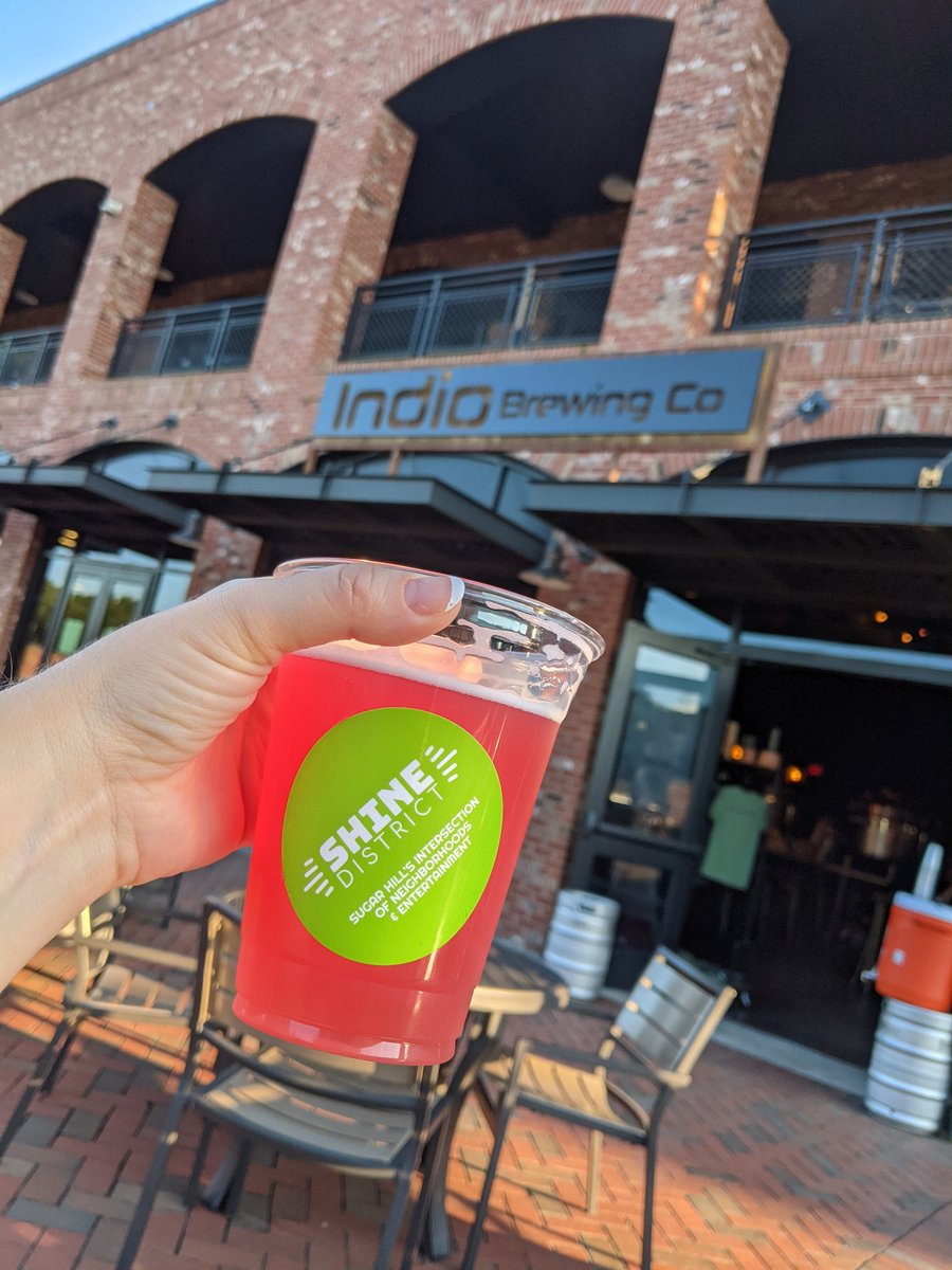 TableBoothorBar's tweet photo. First visit at @indiobrewing in Sugar Hill! Got myself a "Sour Patch" recommended by the staff. Delicious recommendation and good music for open mic night, too! https://t.co/QOoR1XEULh