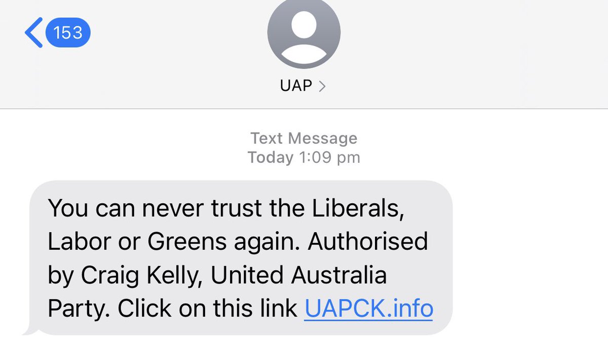 Just received this message.