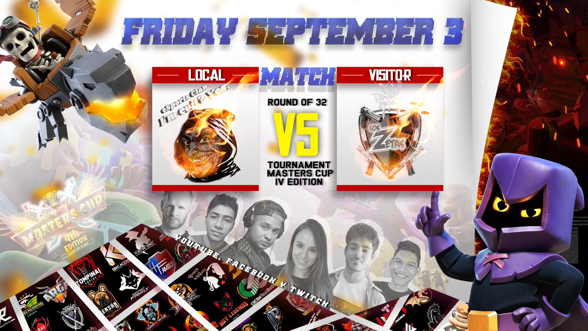 💥Uff viernes 3 de septiembre 💯
<a href="/DC_R4NGER/">D.C Ranger</a> vs @QW_coc 
8 am mexico 💣💣
@ImevilYes1 vs <a href="/los/">None</a> zetas 
9pm mexico 💣💣
Trasmicion en Facebook 💯💪💥
facebook.com/HectorG2121/