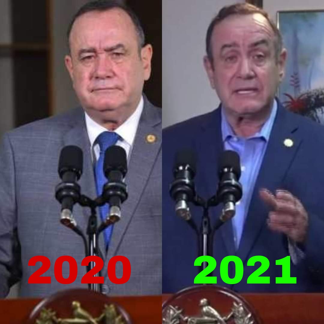 PampichiNews's tweet photo. Notable cambio físico del presidente Alejandro Giammattei.

Comparamos fotografías en un mensaje del 2020 con una de hoy y se puede observar un desgaste físico en el mandatario https://t.co/1RaIlAsSFF