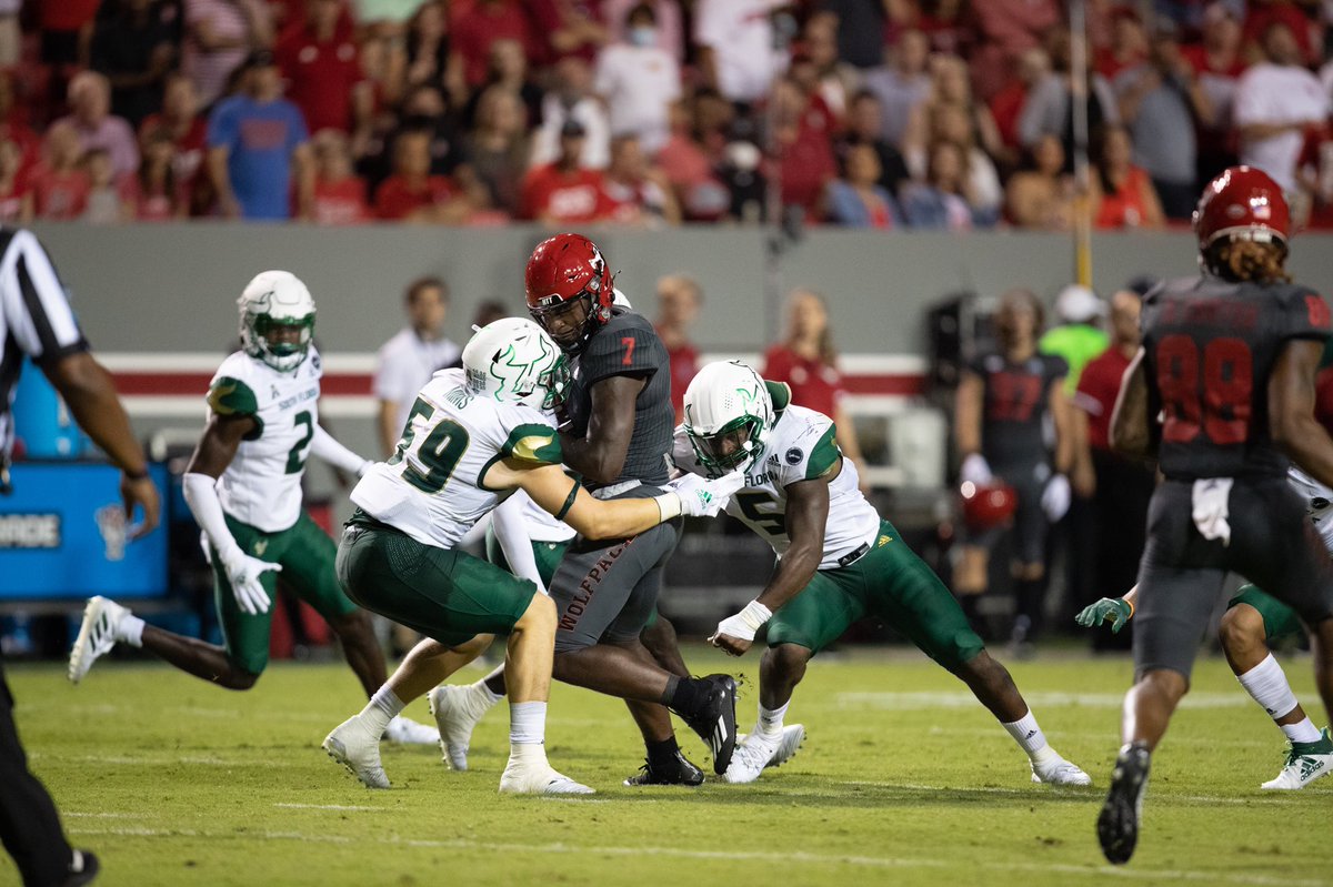 A career-high 1️⃣4️⃣ tackles for <a href="/mimzy3347/">Drew Mims</a> tonight in Raleigh.

#US2F 🤘