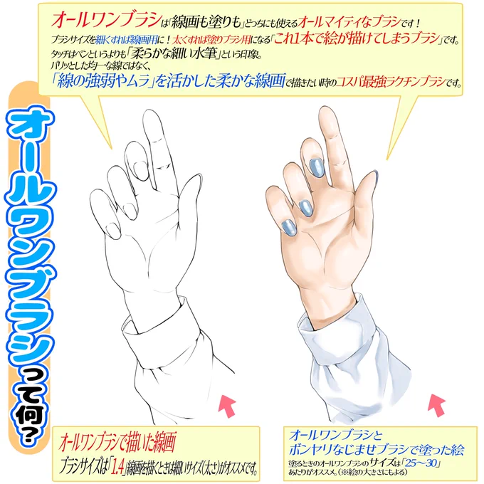 『吉村拓也のClip studio自作ペン🖋』

新たな【2種類の新作ブラシ】を追加しました‼️
この2本は私の『塗りのエース級ブラシ』です

現在ダウンロード数が最近ベスト1位
本当に感謝です🙇‍♂️✨✨

『1本あたりほぼ1000円‼️』
作画ペンを購入してみたい!!
って人は見てみてね✨ 