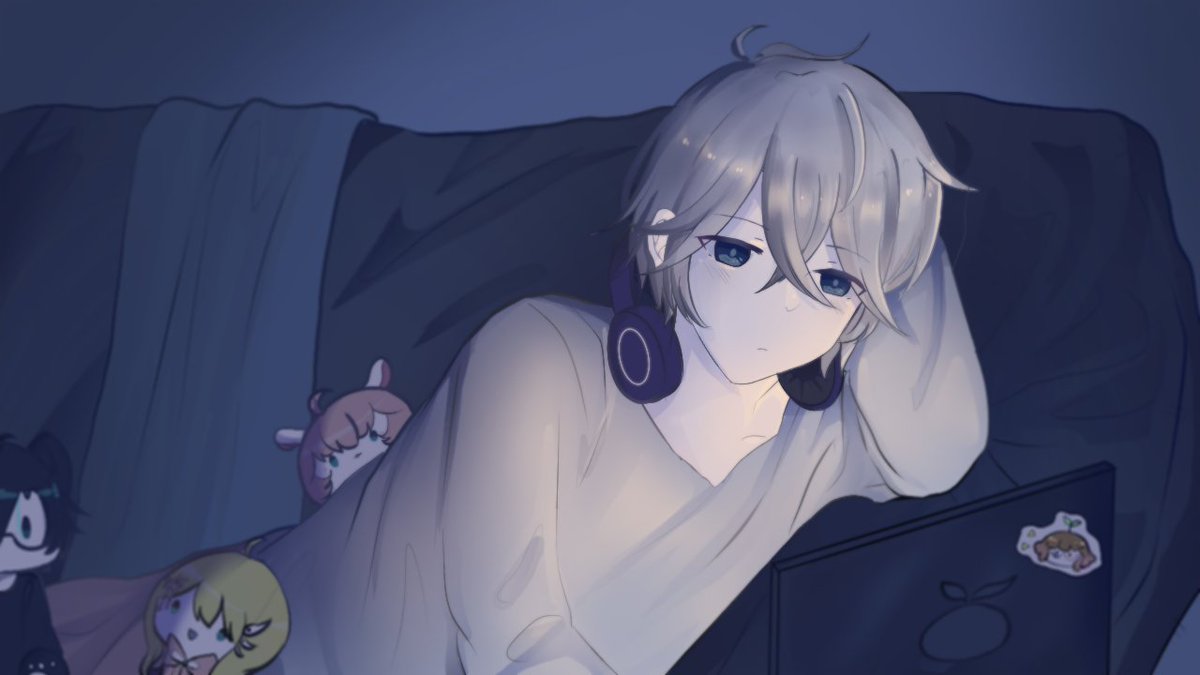 kohanishi's tweet photo. "Hey, let's go to the sleeping town"💤
Illustration: @OrinKitsune (Give her a follow💙)

#DangArt #Huechillust #sproutsart #HanaRisaArt https://t.co/ptlHFqOS3A