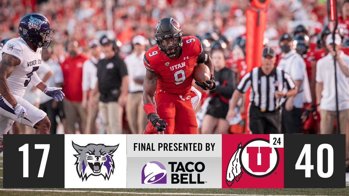 Pac12Network's tweet photo. Big start to the season in front of a big crowd for the Utes! 🙌

#GoUtes | @Utah_Football | @tacobell https://t.co/Irfpf2UmLk