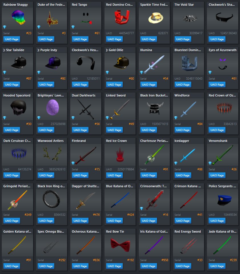 WWERAWGRANNY  Roblox Inventory History September 15, 2022 - Rolimon's