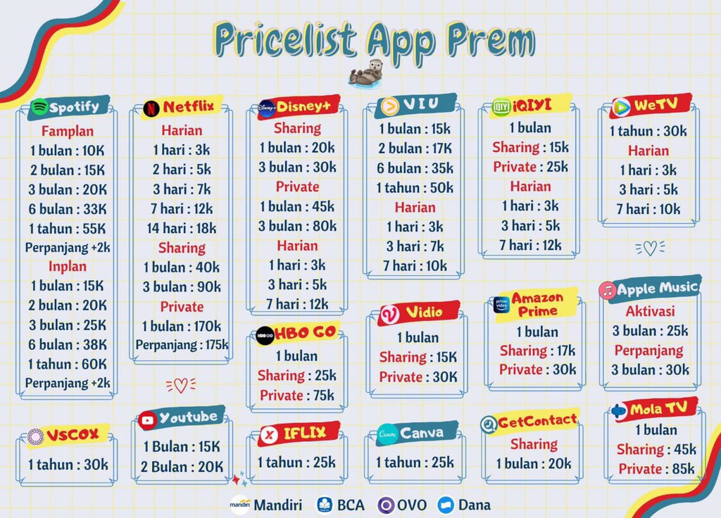 733OO's tweet photo. READY VIU PREMIUM

1 Bulan : 15K
2 Bulan : 17K
6 Bulan : 35K

📩 Order dm @FIMGERTIP
📲 Fast WA  https://t.co/RKimomFDxz

t. jual netflix beli netflix premium #zonauang #zonaba https://t.co/DKxTJC86G3
