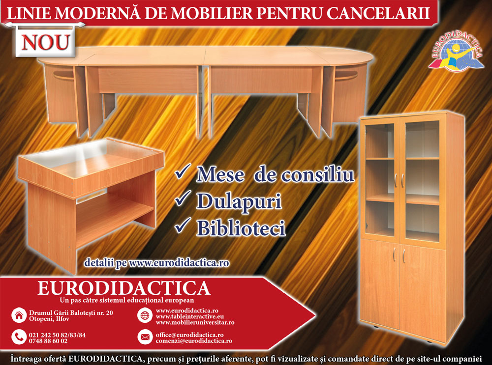 Eurodidactica's tweet photo. Eurodidactica vă propune soluții complete de mobilier pentru cancelarii școlare, oferindu-vă o gamă largă de produse, la cele mai competitive preţuri!

Întreaga ofertă o găsiți pe https://t.co/Kzbf1P4JGd

#education #school #university #didacticmaterials #remote #furniture https://t.co/RaypgozE8Y