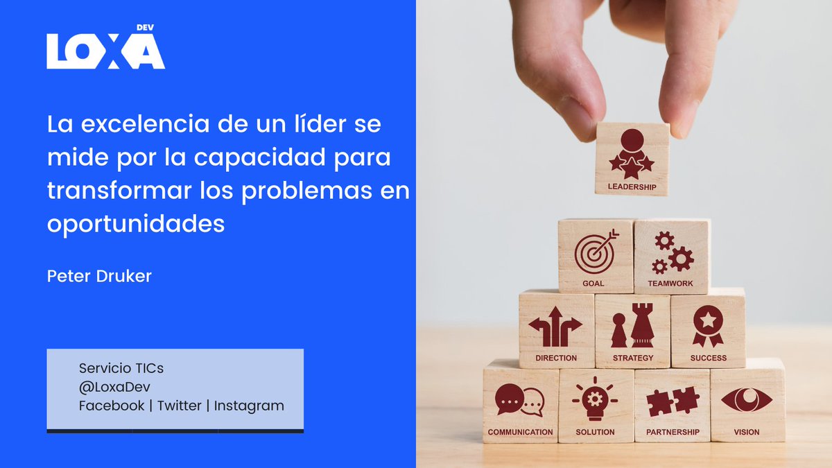 LoxaDev's tweet photo. Porqué cada uno de los "problemas" son claras oportunidades de mejoras y de nuevos espacios

Sabemos que tu eres un buen líder y nosotros te ofrecemos nuestros servicio para ayudarte a seguir mejorando

Te ofrecemos soluciones que evolucionan https://t.co/USwpOZKpwM
