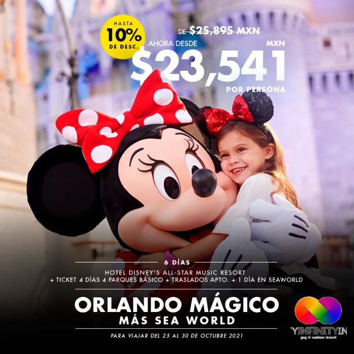 IGLTMEX's tweet photo. #ViajerosInspirandoViajeros a #ViajarConOrgullo #InfinityGayLesbianTravelMundoJoven
¡Celebra el 50º aniversario de ✨Walt Disney World! ¡Con hasta 10% DE DESCUENTO!
Entra al link https://t.co/wJwOMPArw9 https://t.co/K8IQ5tzIFh