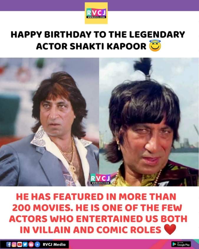 Happy birthday Shakti Kapoor 