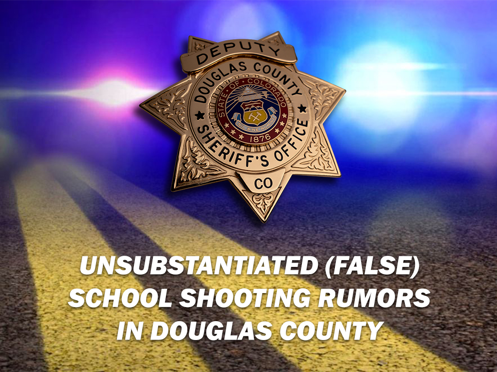 dcsheriff's tweet photo. DCSO and DCSD are aware that rumors of a school shooting at several DC Schools including DCHS and Ponderosa HS have been spread.  The Rumors have been found to be false, but extra security onsite out of a abundance of caution. No further info required from public at this time. https://t.co/urbJDMAiT1
