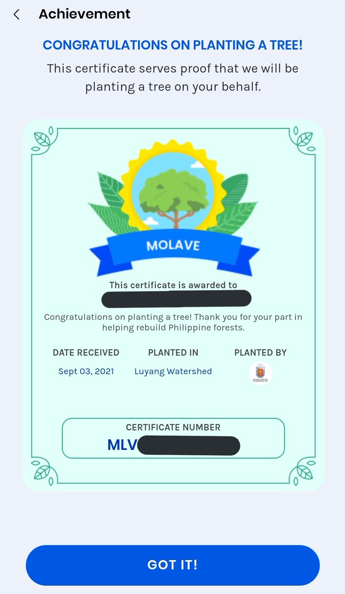 bashgita's tweet photo. Finally planted a tree ๐๐ณ #GCashForest https://t.co/fboMt8HRsg
