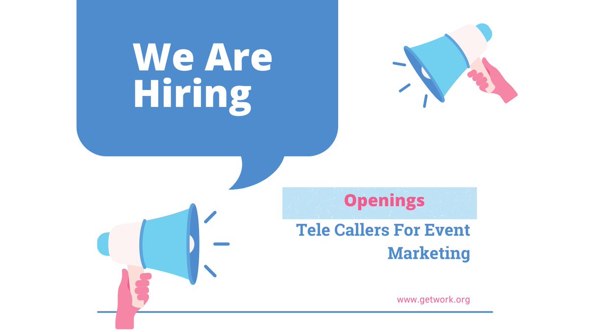 getwork_now's tweet photo. Hiring Alert!!!
To apply now,
Visit
https://t.co/CSWHToHuB3
Designation- Tele Callers For Event Marketing
Company- Framework Creation
Salary- ₹ 1L-2L per annum
Location- Bangalore
#Bangalore #Hiring  #Jobs  #JobSearch  #HIRINGNOW https://t.co/7h7NowteAH