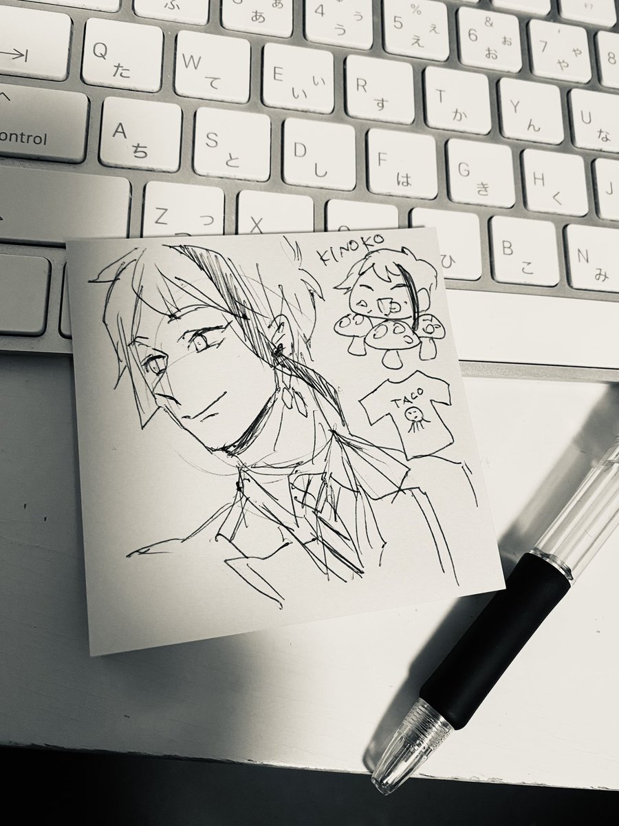 電話しながらすぐメモに描いてしまう 