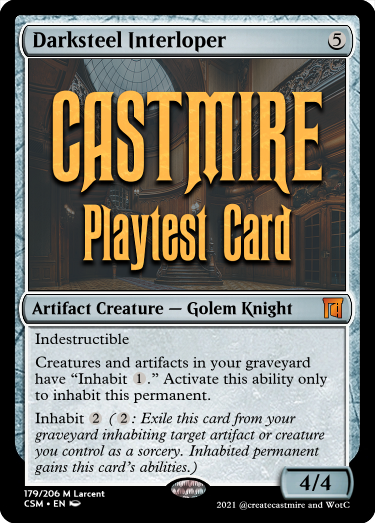 createcastmire's tweet photo. No one expected the NEW Card of the Day! We've toyed around with Castmire being a former/current hub of interplanar travel. What are this mythic creature's motives? What are some sweet combos? https://t.co/ZbS586ZAtX