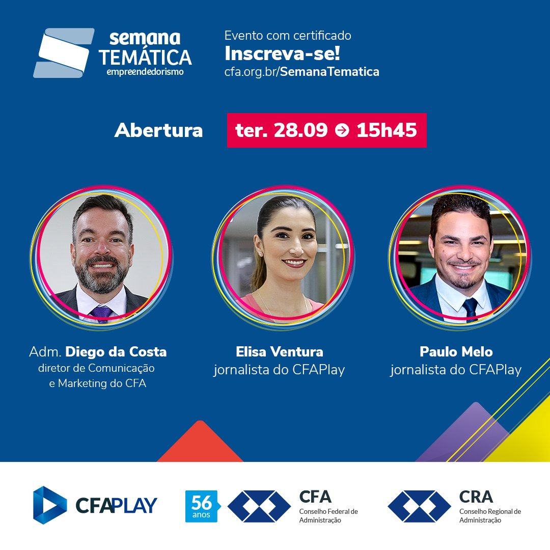 cfaadm's tweet photo. 🗣Vem aí a Semana Temática de Empreendedorismo.
📲Saiba mais em: https://t.co/3oxG8QHpDo
#SemanaTemática #SemanadoEmpreendedorismo #ADM #CFAPlay #Administração #CFA https://t.co/hS2yrT4gdr