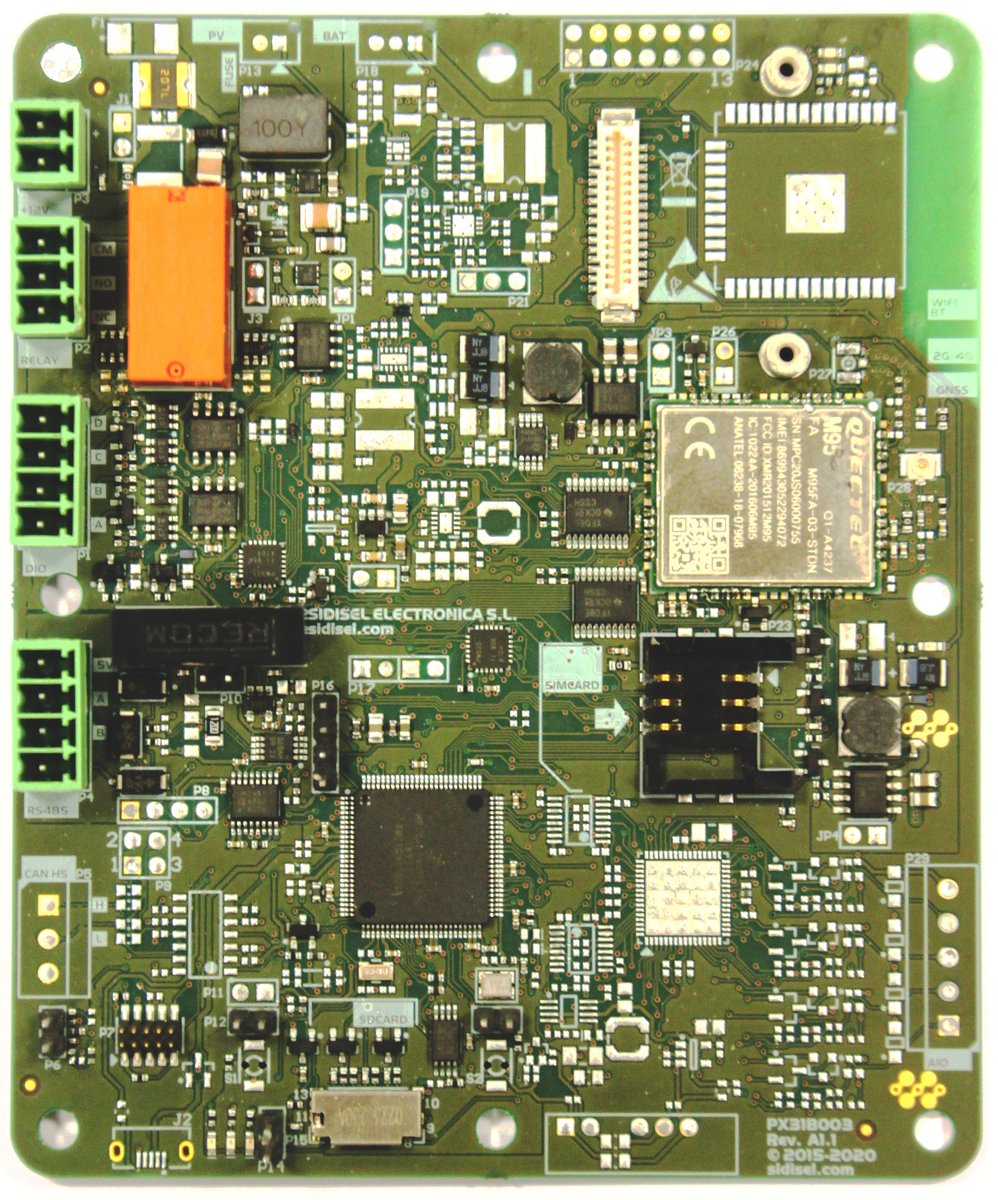 sidisel's tweet photo. Descubre en #StartupOlé el nuevo #datalogger PX31B003 de @sidisel para exteriores.

ARM #CortexM con #RTOS, 4x analógicos, 4x digitales, cargador solar, LiFePO4, conmutador de potencia, GSM/LTE y WiFi, RS485 #CANbus, SDcard, actualizaciones remotas, TLS/HTTPS e interfaz #RESTful https://t.co/RPmLELOf7p