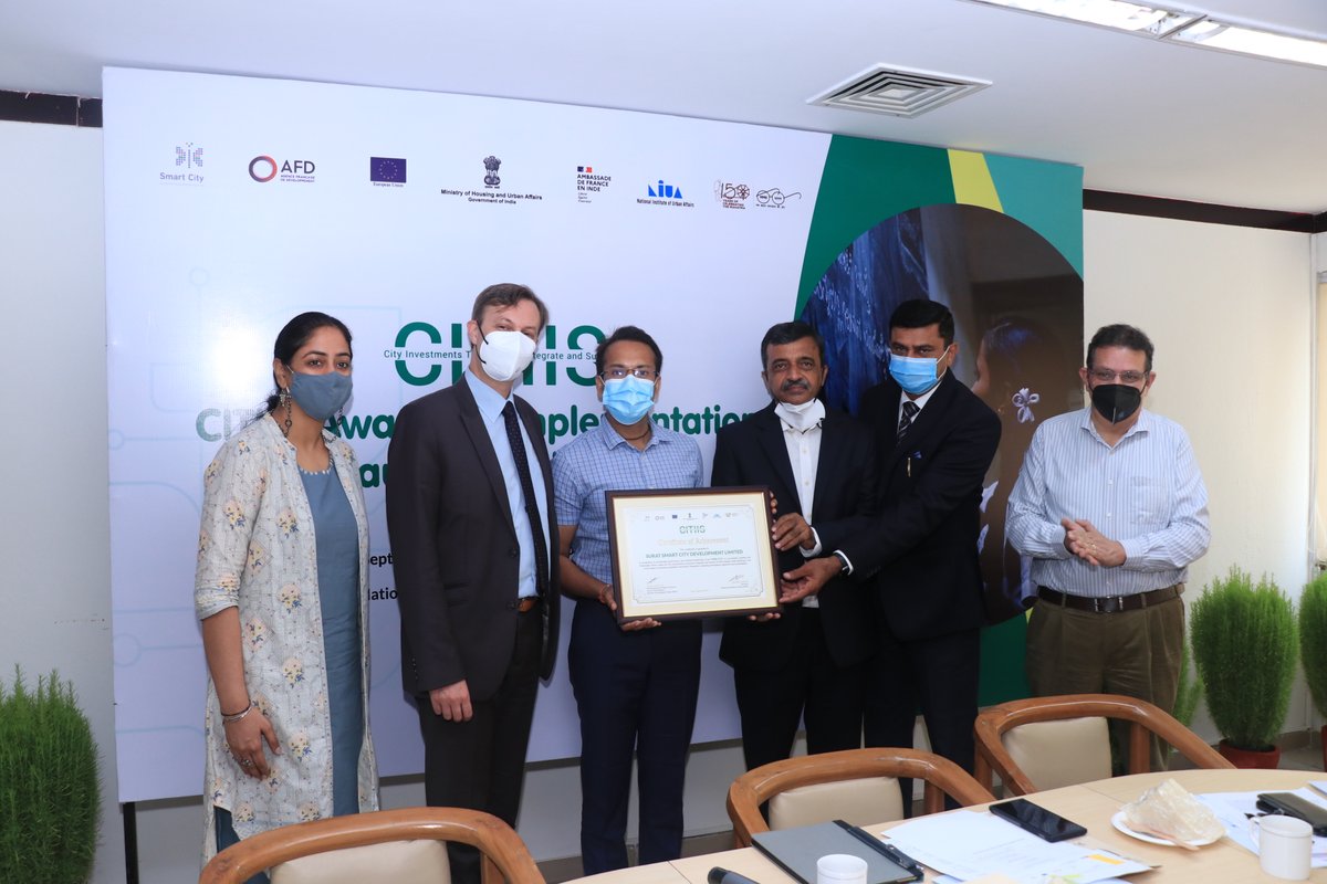 Naim_K's tweet photo. CITIIS Awards &amp; Implementation Phase Launch Workshop held today. It marked the design completion &amp; technical sanctioning of innovative &amp; sustainable urban infrastructure projects worth € 145 Million (₹ 1,300 Crore) to be developed by 2023📍

#CITIIS #SmartCities #SDG11 #Cities https://t.co/UZF5BDDkhv