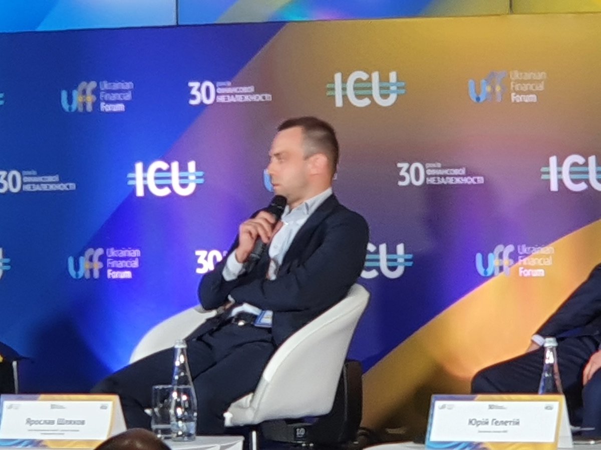 AlexsVMartyn's tweet photo. Yaroslav Shlyakhov, Comissioner, National Securities and Stock Market Commission: Scarcity of Ukrainian corporate bonds can be explained by lack of well-established procedures of their issuance and lack of issuers' understanding their priorities in financing #UkrFinForum21 https://t.co/TyjTnmEsyY