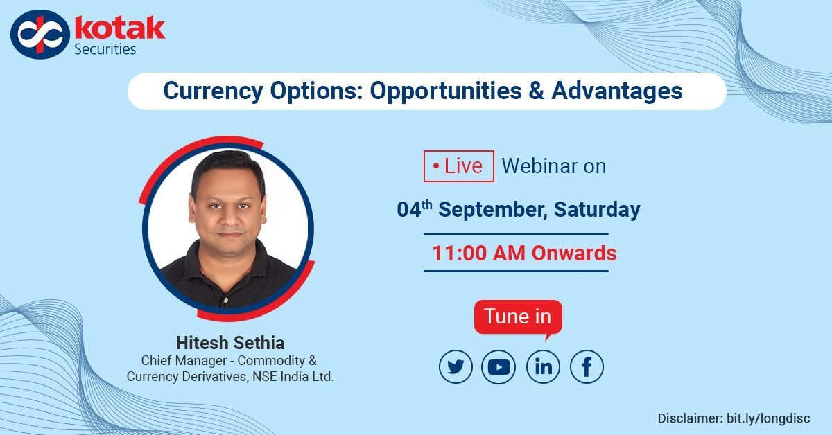 kotaksecurities's tweet image. Ever considered why spend so much time on other facets when the price can give you the best probable direction? It’s time to redefine your outlook! This webinar will equip you with the process of identifying currency &amp;amp; commodity ideas with a  potential chance of success.