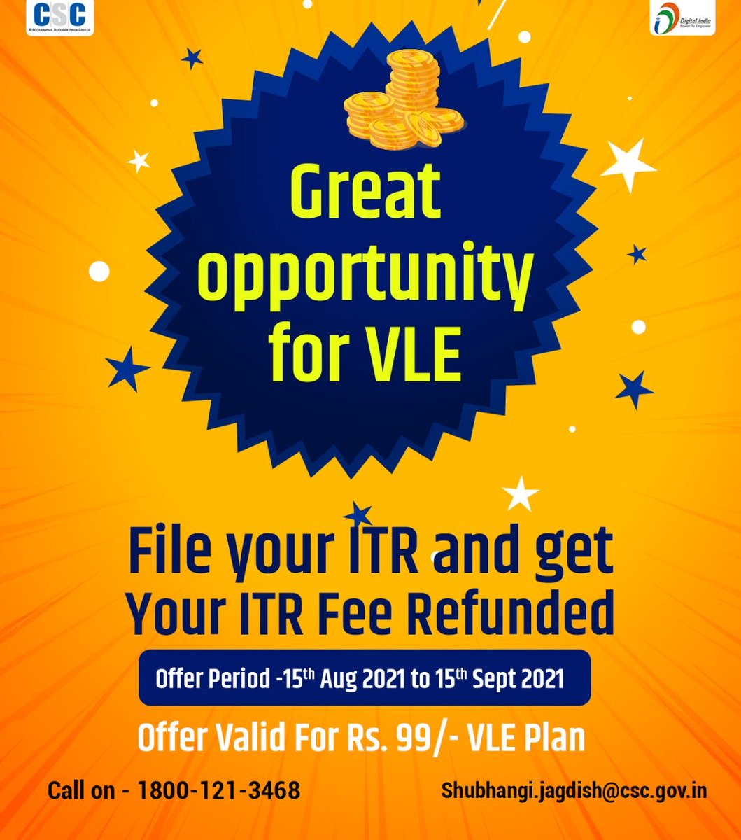 Every VLE can file ITR and get refund of TDS