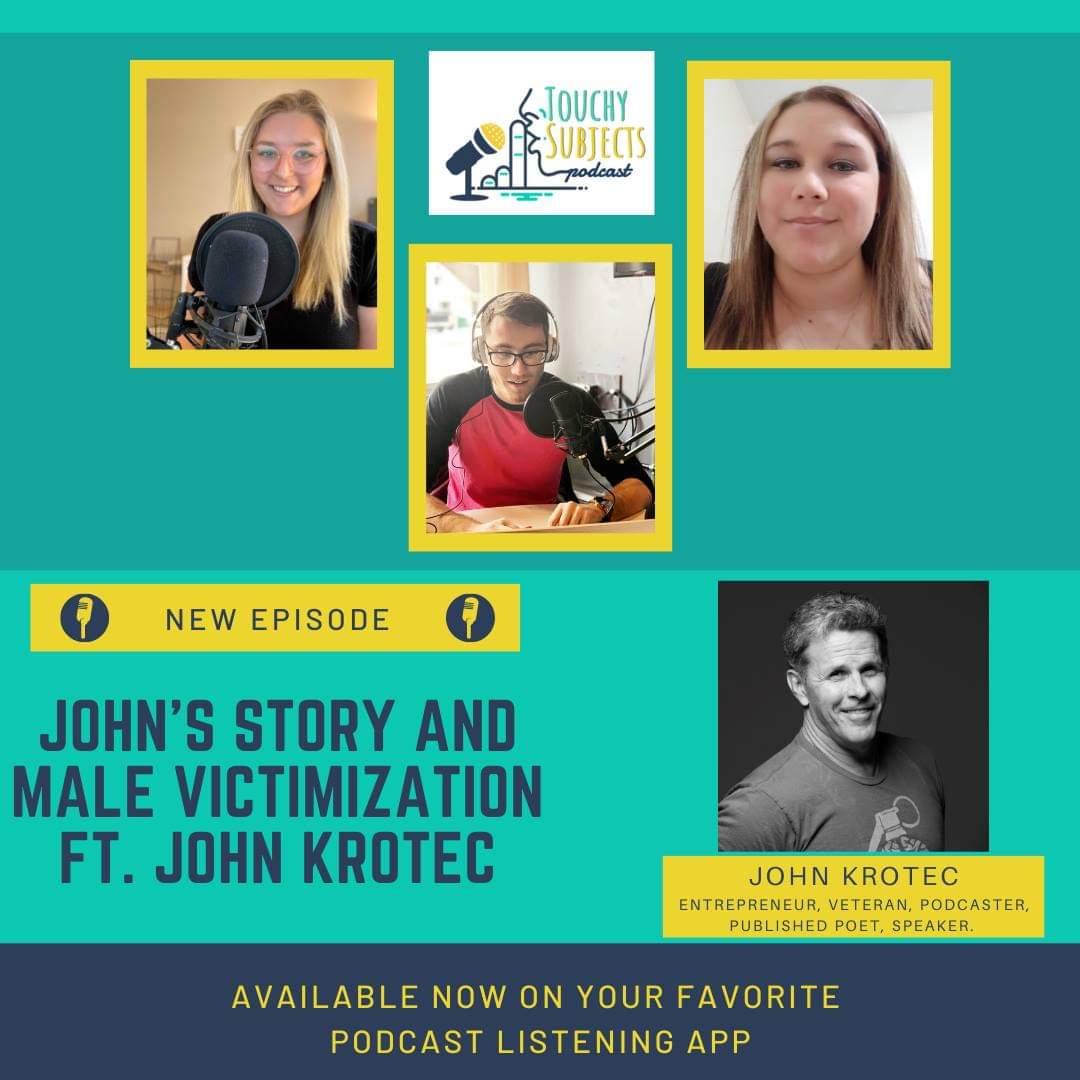 TouchySubsPod's tweet photo. Male victimization is often overlooked, but our friend John T Krotec joins us to dicuss just that! Check it out here: https://t.co/hMMpygIU7S or on your favorite podcast streaming app!
#podcast #newepisode #sexualassault #malevictimization #support #Touchysubjects #healing https://t.co/sOtZO1xAL9