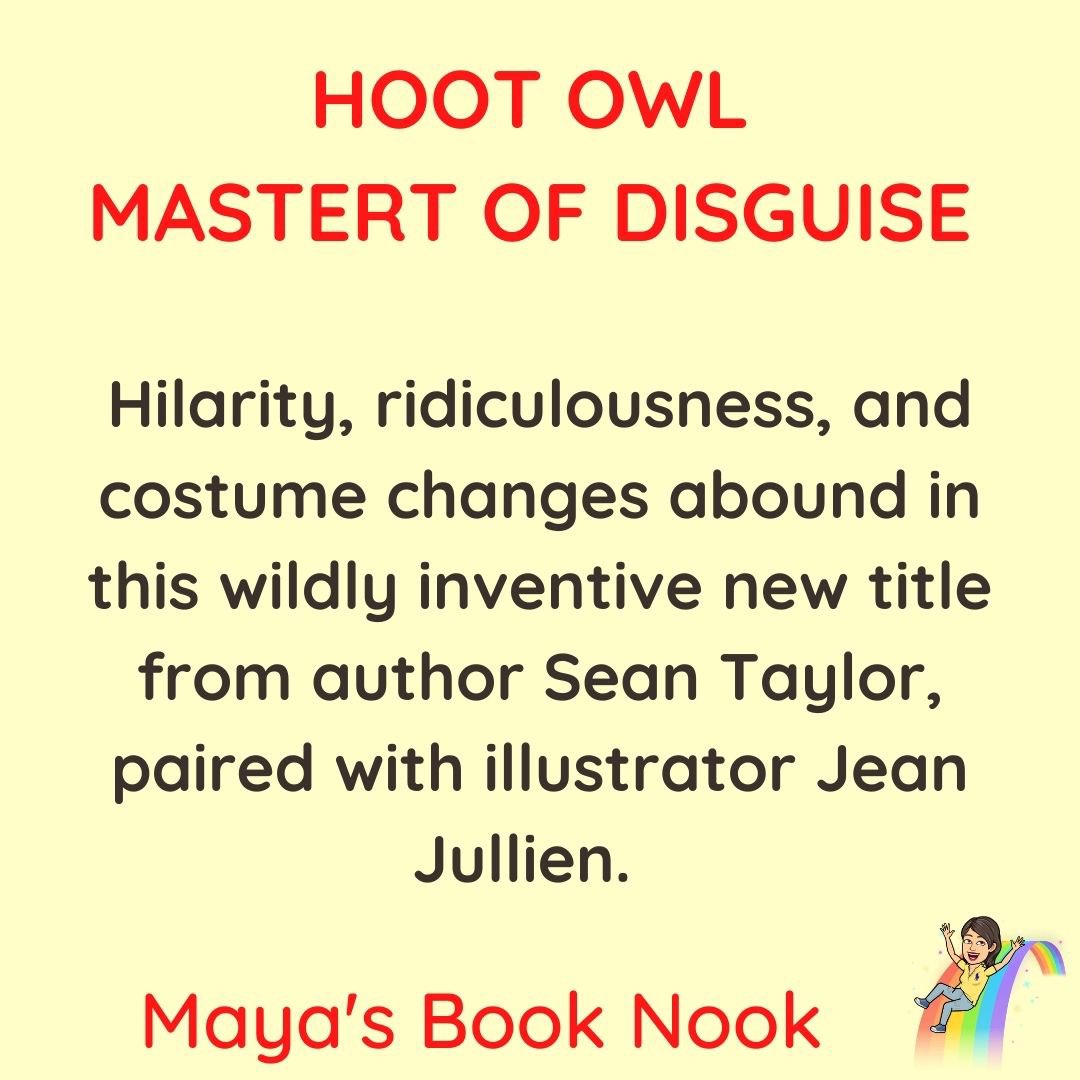 Friday, September 3, 2021 📚#hootowl #masterofdisguise