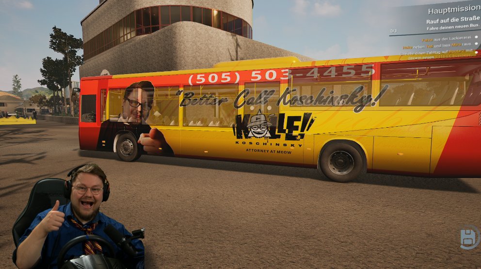 KalleKoschinsky's tweet photo. Ich hab einfach einen eigenen Skin im Bus Simulator 21!

Danke @BusSimGame xD https://t.co/lZQSyLAKSy