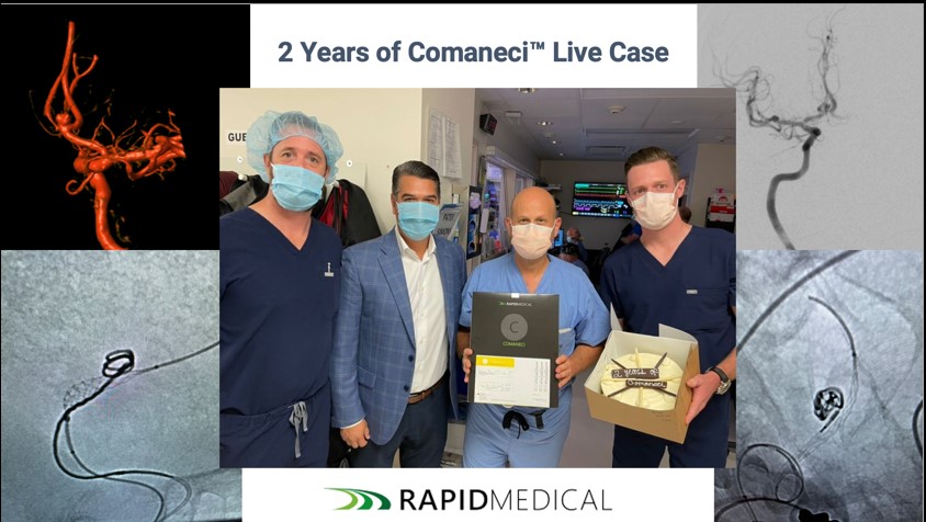 Rapid Medical (@rapid__medical) on Twitter photo ICYMI, here’s a snapshot from the #Comaneci Acomm embolization broadcast, saving the patient from long-term DAPT. "This was a really good result for a really difficult case. We could not have done this any other way without Comaneci." - Dr. Phil Taussky,
<a href="/UofUNeurosurg/">University of Utah Neurosurgery</a>. ICYMI, here’s a snapshot from the #Comaneci Acomm embolization broadcast, saving the patient from long-term DAPT. "This was a really good result for a really difficult case. We could not have done this any other way without Comaneci." - Dr. Phil Taussky,
<a href="/UofUNeurosurg/">University of Utah Neurosurgery</a>.