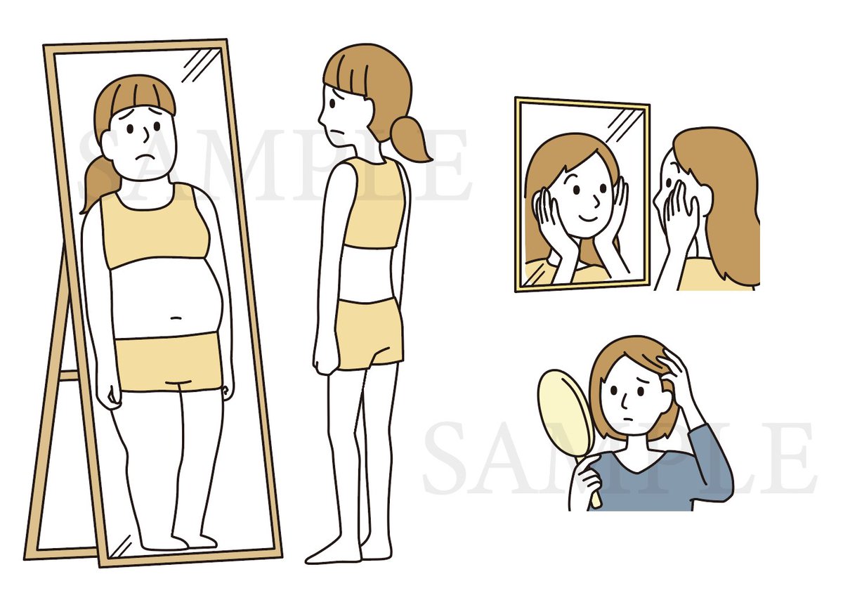 「身体の多様性や自分の体型、容姿などのイラストを描いています! ボディポジディブやルッキズムなどでも使えると思います 」性教育いらすと|無料 ...