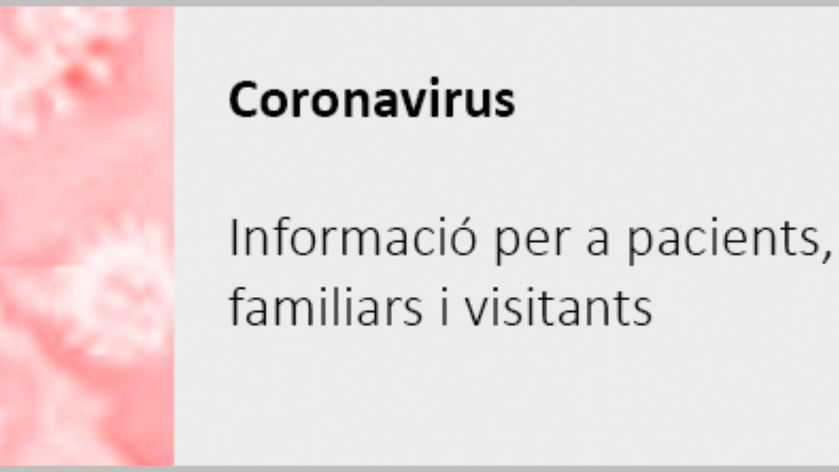 ConsorciCSI's tweet photo. Us recordem que trobareu la normativa de visites a Hospital de Sant Joan Despí, Hospital General de l'Hospitalet i Hospital Dos de Maig actualitzada al nostre web: https://t.co/ca10WvygQI

#AmbtuCSI #PerlaTevaSalutCSI https://t.co/BUfd3vjaql